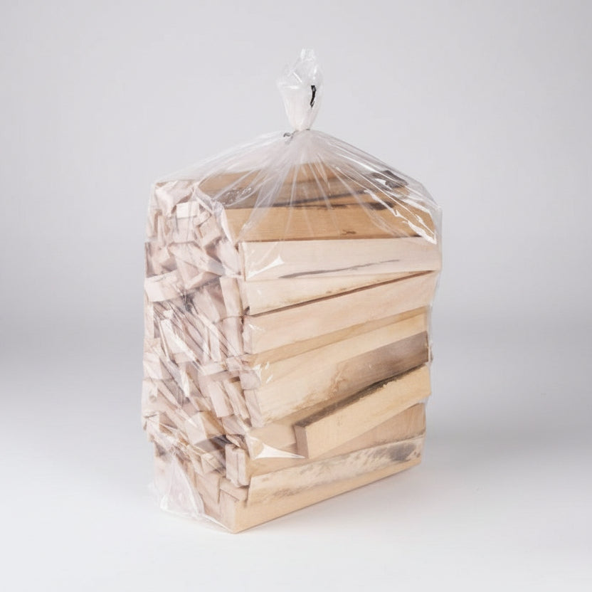 Clear firewood bag