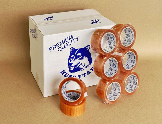 Carton with rolls of packaging tape