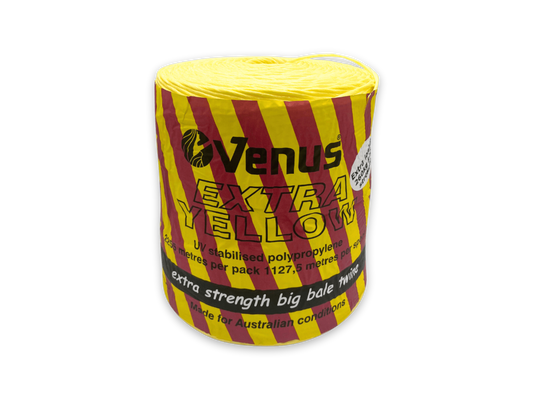 Extra Yellow Big Bale Twine spool, 2 x 1127.5m - 260kgf