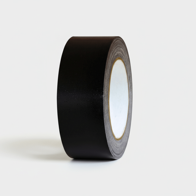 Black Cloth Tape: 48mm x 25m