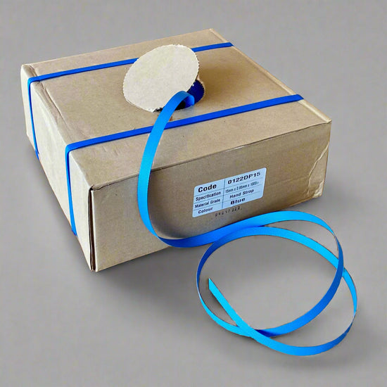 Blue hand PP strapping