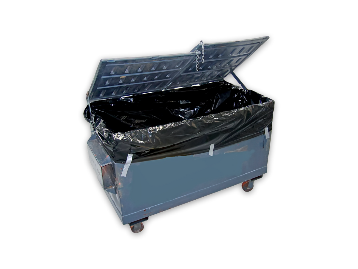 Black LDPE Bin Liners 4.5m3 liner, 1800/1700mm x 4300mm - 65um