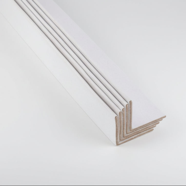 White Paper Board Edge Protectors: 60/60mm x 1170mm
