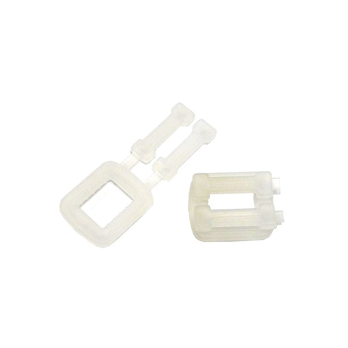 Plastic buckle for PP strapping