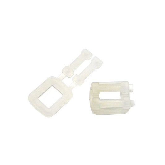 Plastic buckle for PP strapping